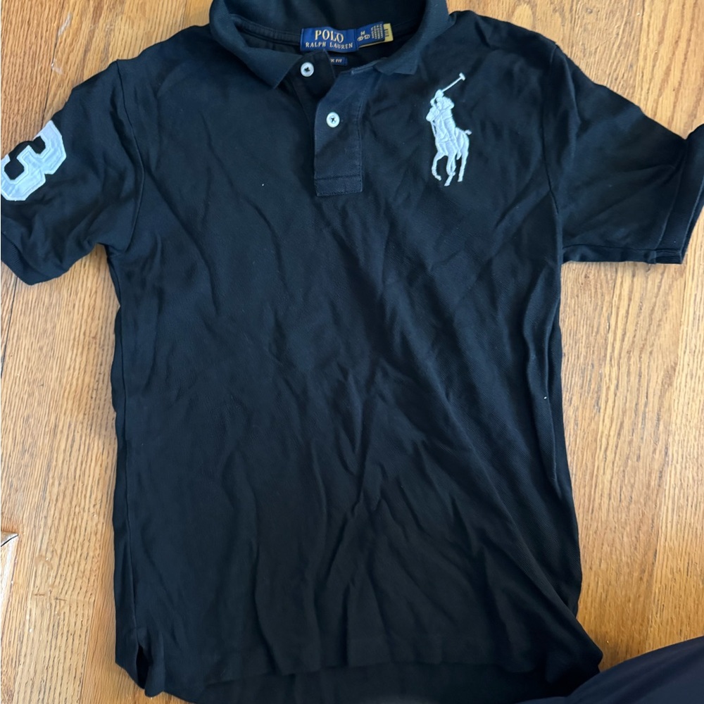 Ralph Lauren Dark Polo with Embroidered Logo